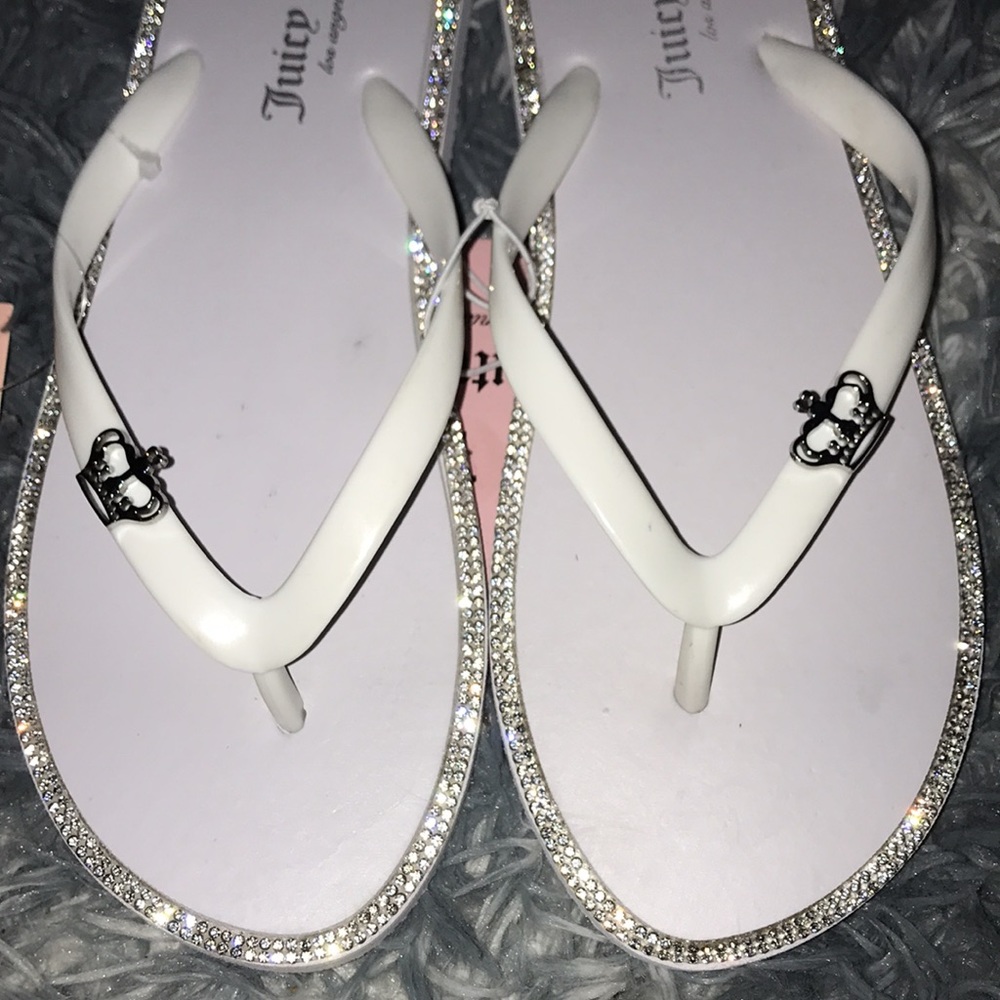 💎White Juicy Couture bling sandals💎